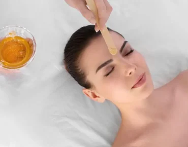 warm wax forehead